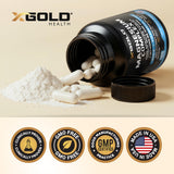 X Gold Health gráfico ilustrativo comparando las cinco formas de magnesio