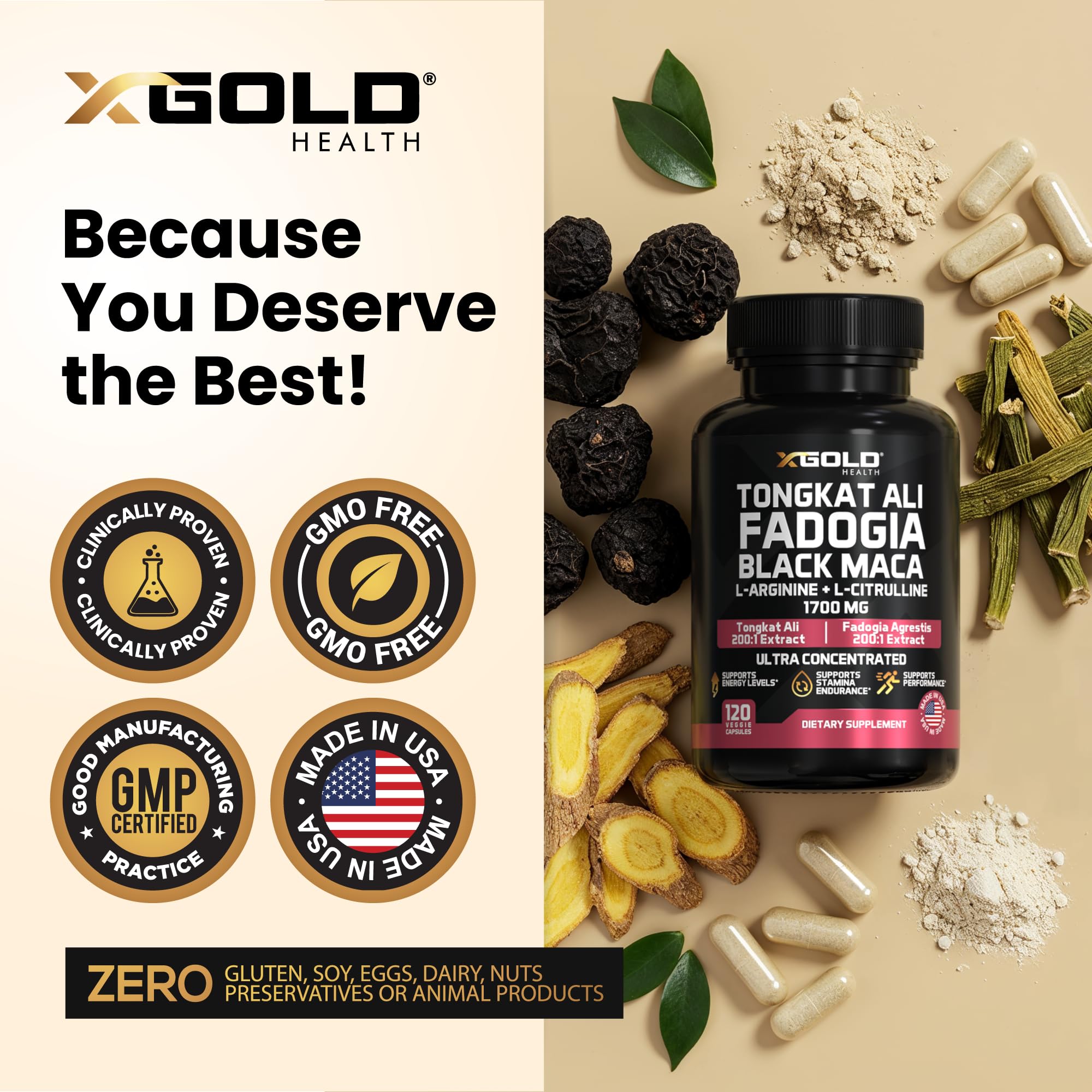 X Gold Health producto en mano para comparar tamaño y suministro