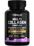 X Gold Health frasco frontal mostrando la marca y beneficios visibles