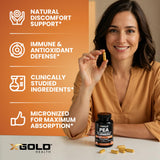 X Gold Health detalle del polvo micronizado para mejor absorción