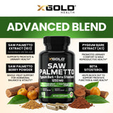 X Gold Health polvo de extracto resaltando pureza y potencia
