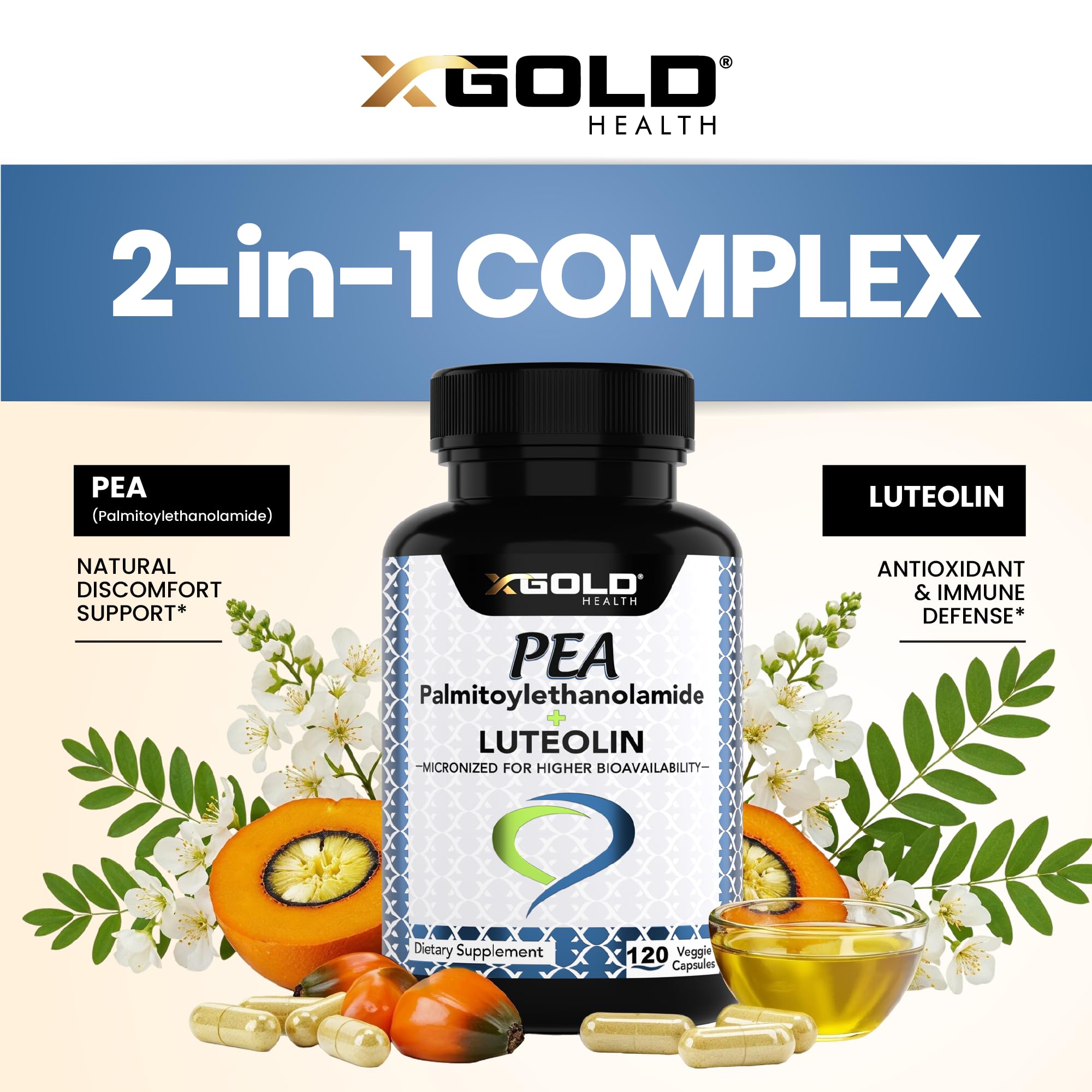 X Gold Health polvo micronizado de PEA demostrando mejor absorción