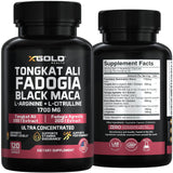 X Gold Health cápsula junto a vaso de agua sugerida toma diaria