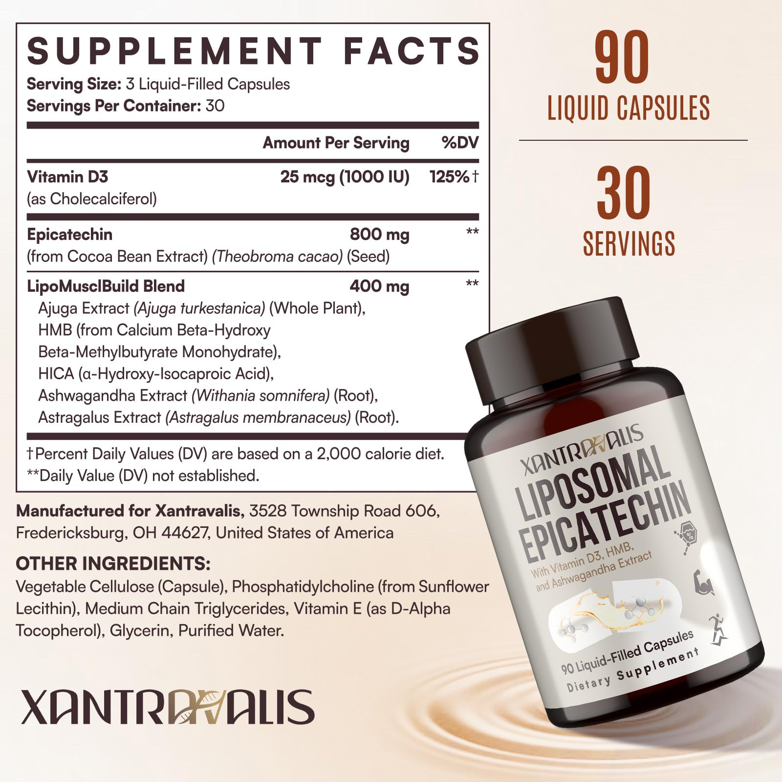 Xantravalis diagrama liposomal ilustrando mejor absorción