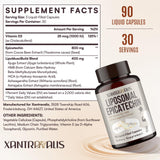 Xantravalis diagrama liposomal ilustrando mejor absorción