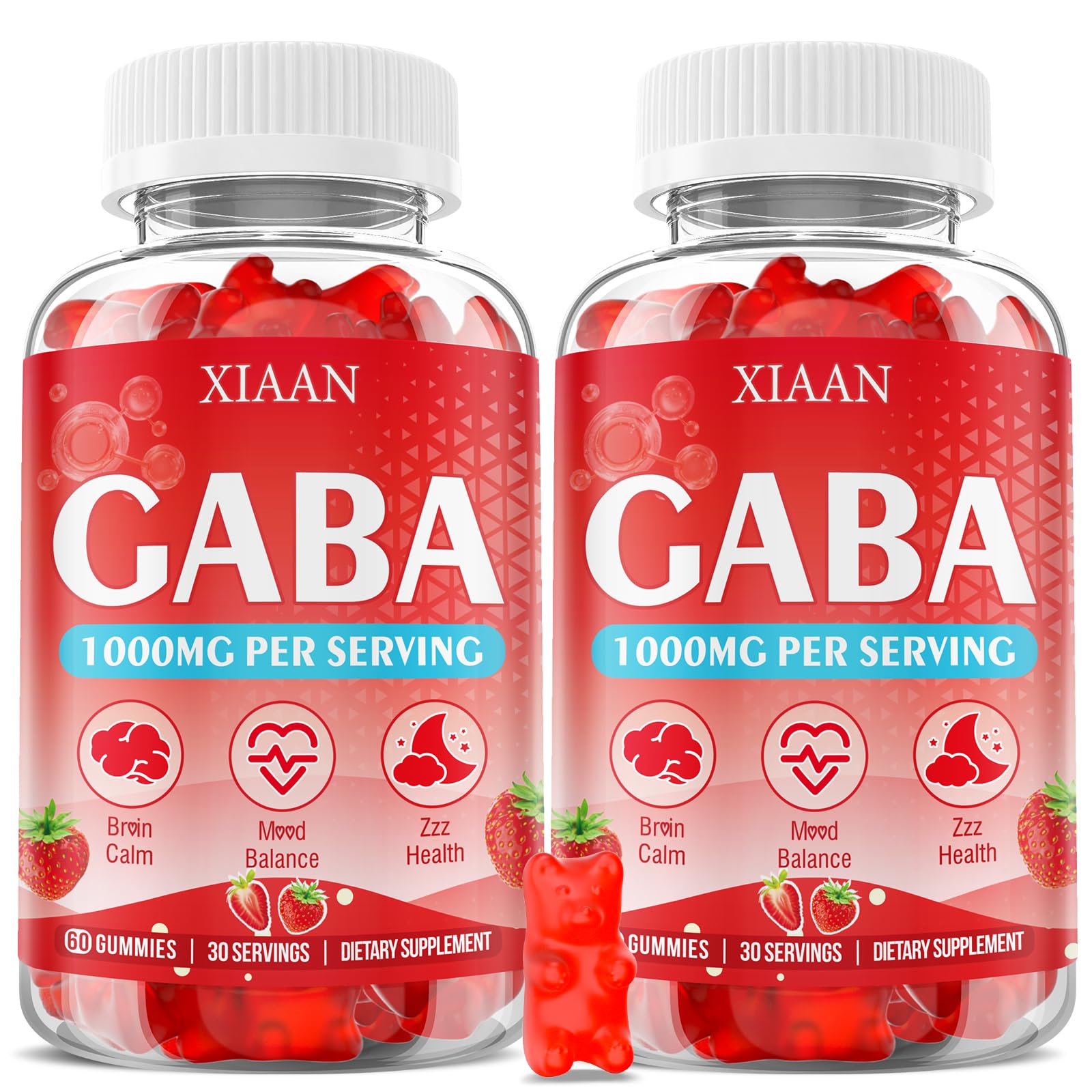 XIAAN envase frontal mostrando gominolas y beneficios visibles