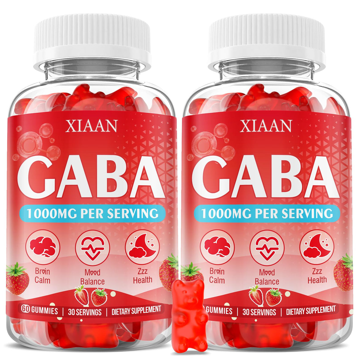 XIAAN envase frontal mostrando gominolas y beneficios visibles