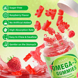 XIAAN primer plano gominola sabor frambuesa, aspecto natural