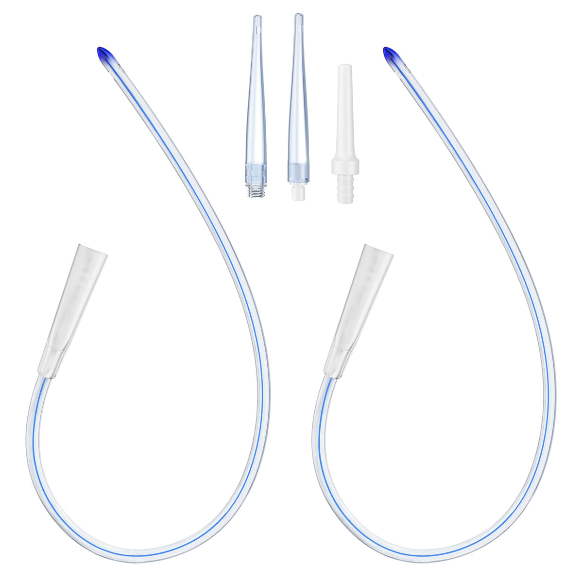 XIEXIECARE tubo colon frontal mostrando longitud y flexibilidad para limpieza profunda