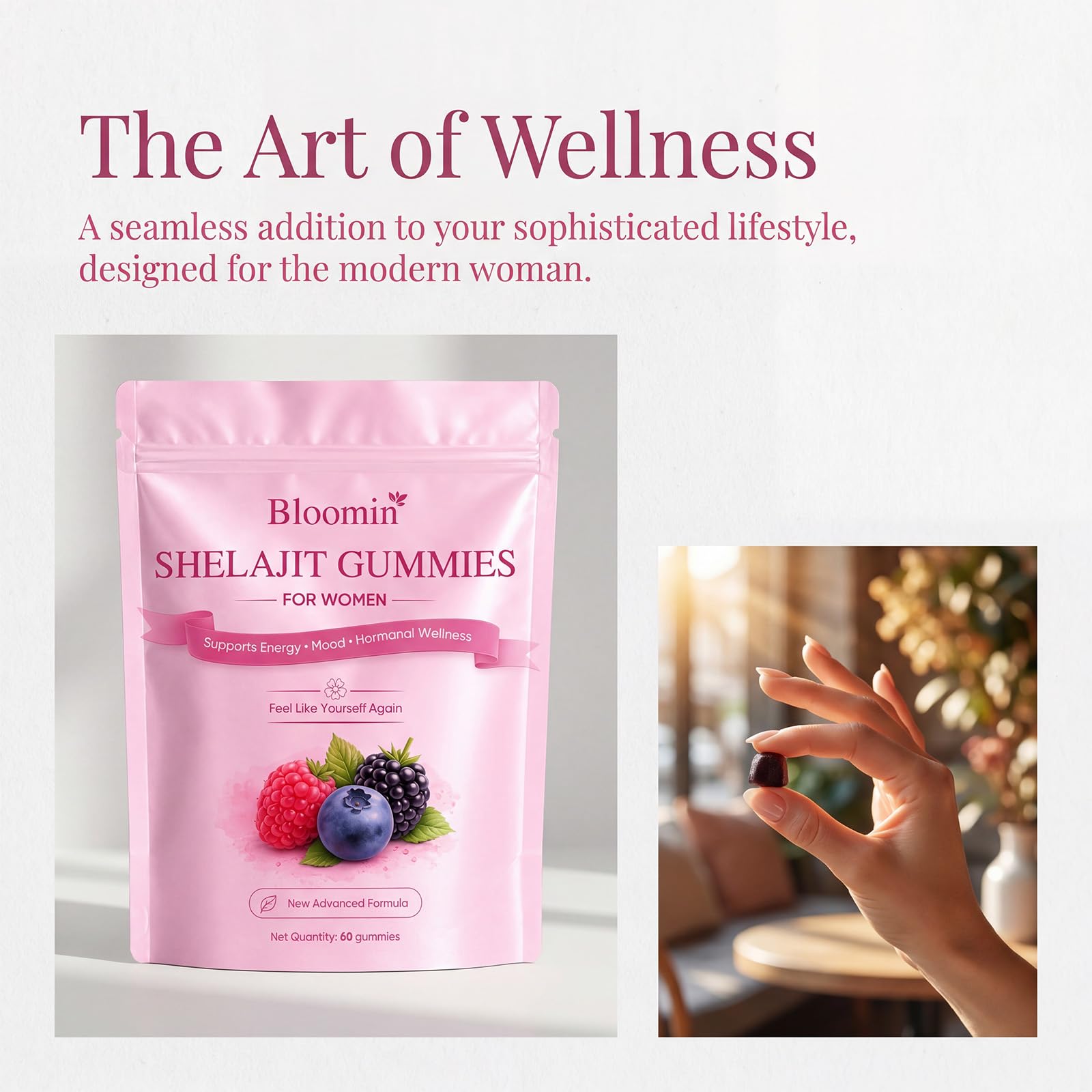 XKHZRX Bloomin primer plano de gomita y textura suave