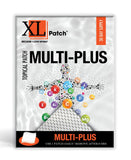 XLPATCH empaque frontal mostrando caja de 30 días y facilidad de almacenamiento