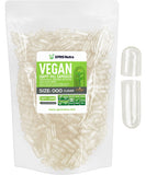 XPRS Nutra paquete frontal de cápsulas 000 transparente, práctico y vegano