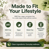 xsaucy etiqueta con información nutrimental y beneficios visibles