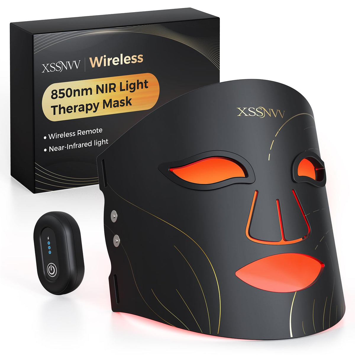 XSSNVV mascarilla frontal mostrando cobertura facial y comodidad