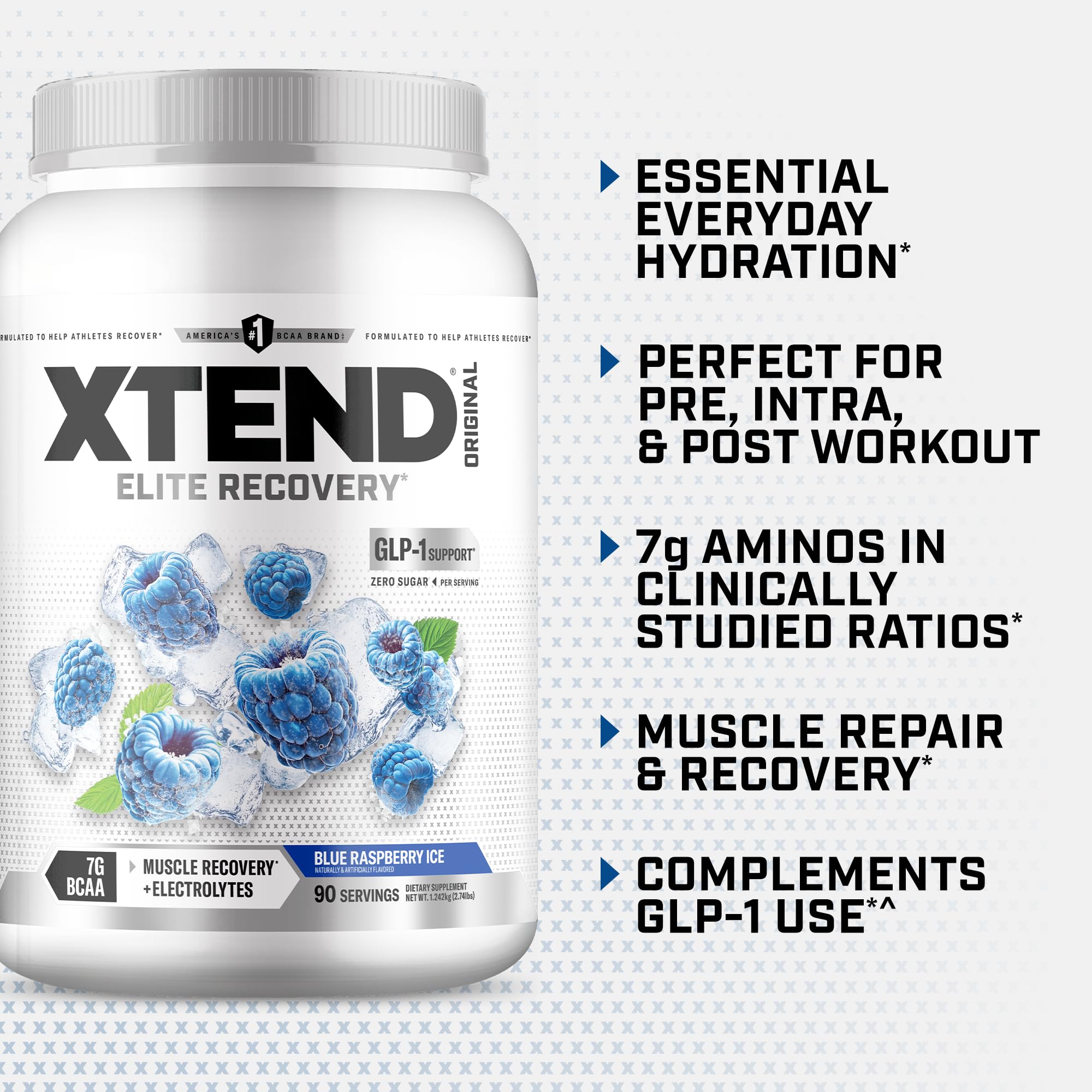 Xtend comparación de tamaño con mano para valorar 90 servicios