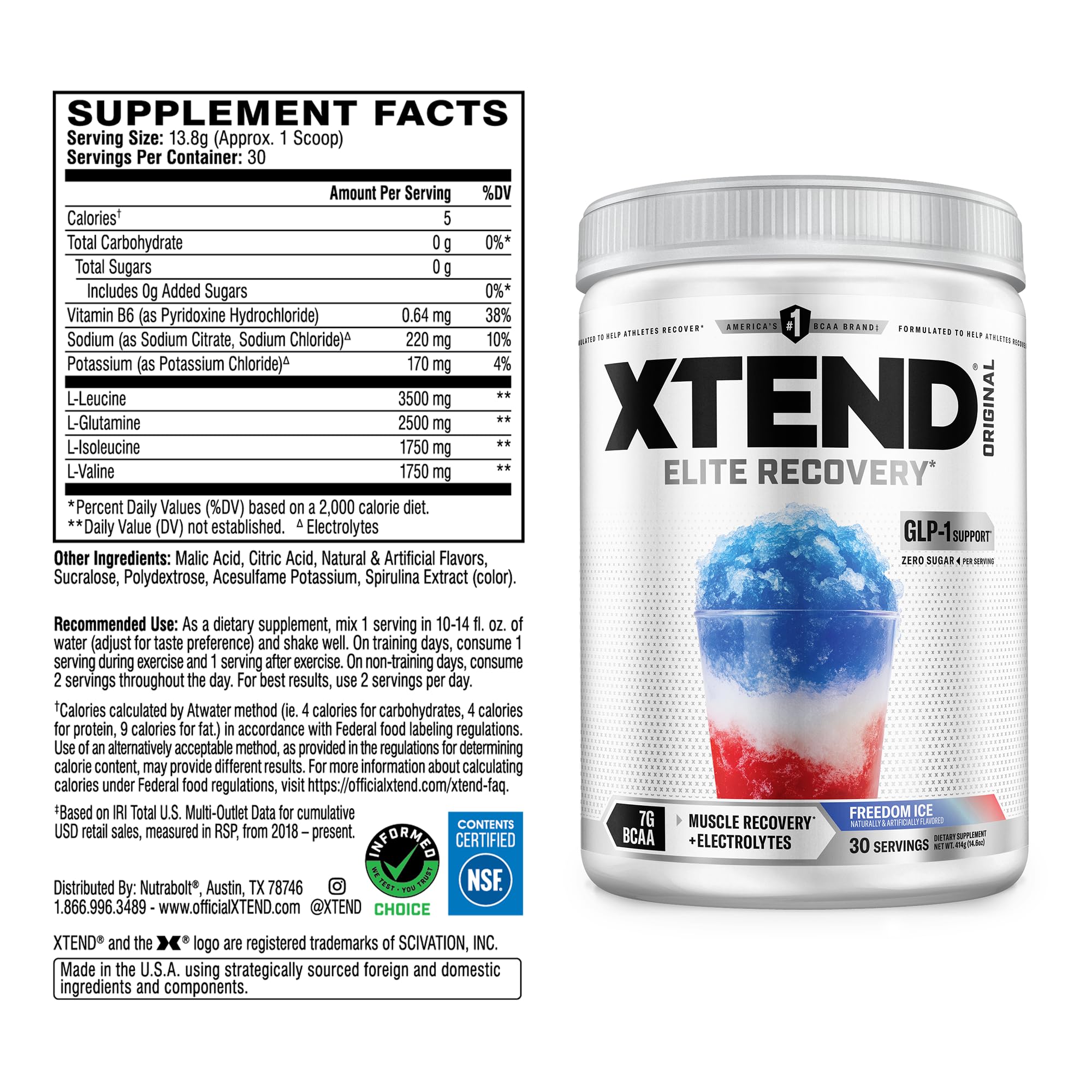 Xtend polvo textura fina en primer plano que facilita la mezcla rápida