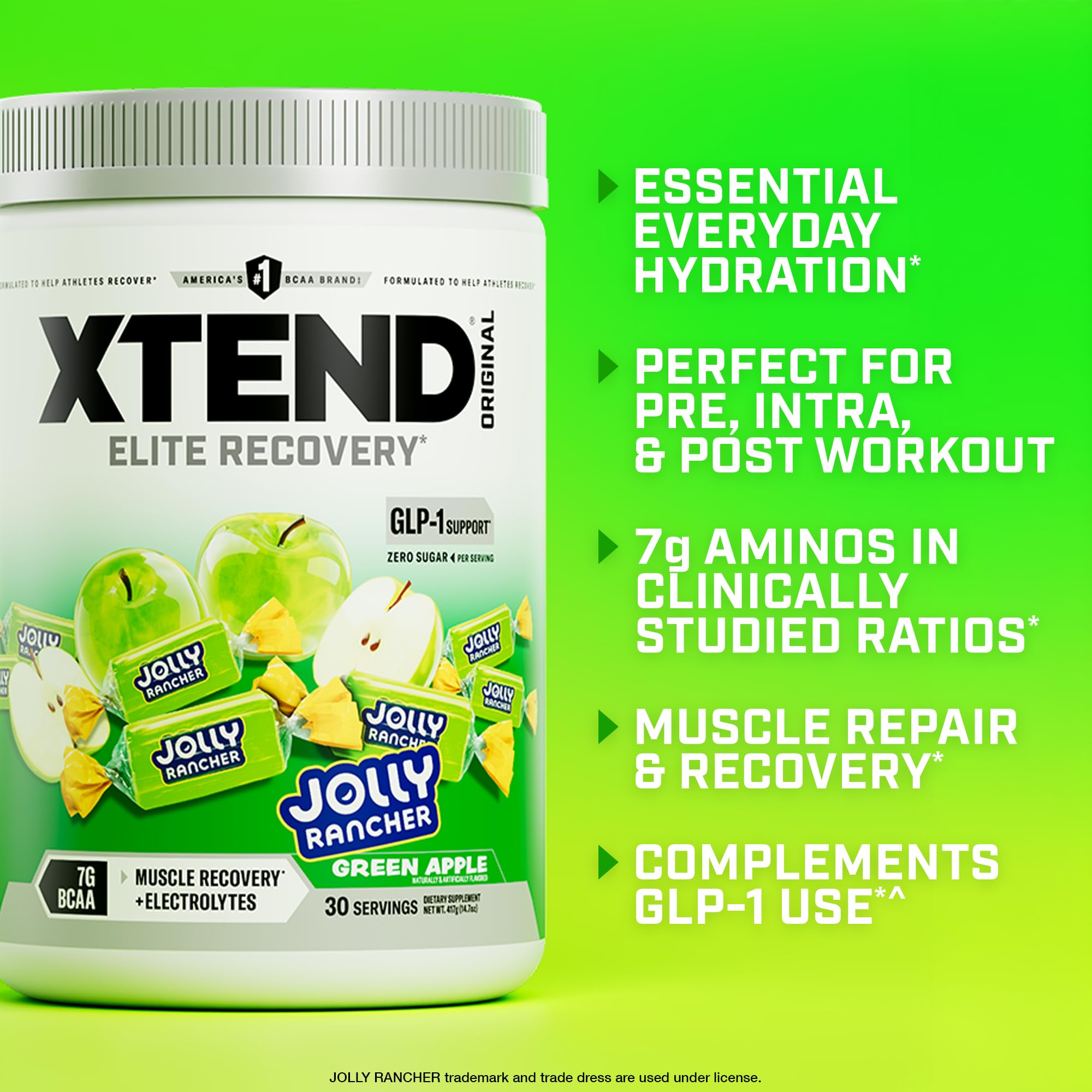 Xtend bebida en vaso preparada para uso intra/post entrenamiento, refresca e hidrata