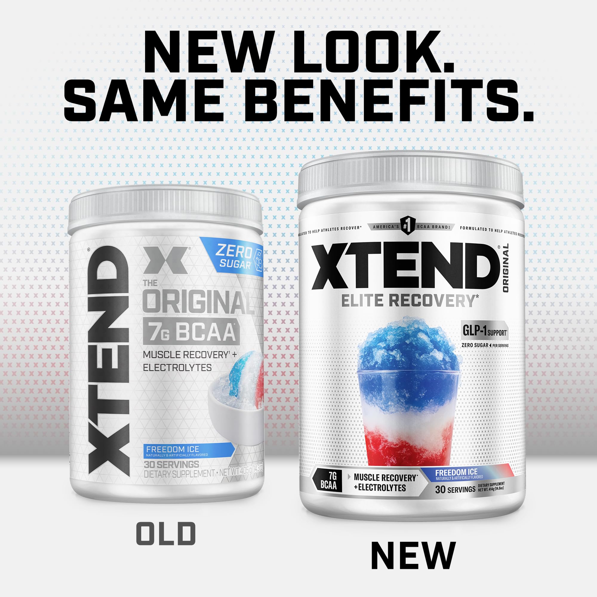 Xtend bebida mezclada en vaso con hielo que mejora la hidratación durante el entrenamiento