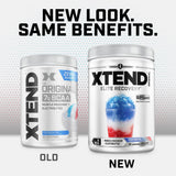Xtend bebida mezclada en vaso con hielo que mejora la hidratación durante el entrenamiento