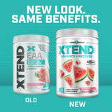 Xtend vaso mezclado durante el entrenamiento para hidratación y reparación muscular