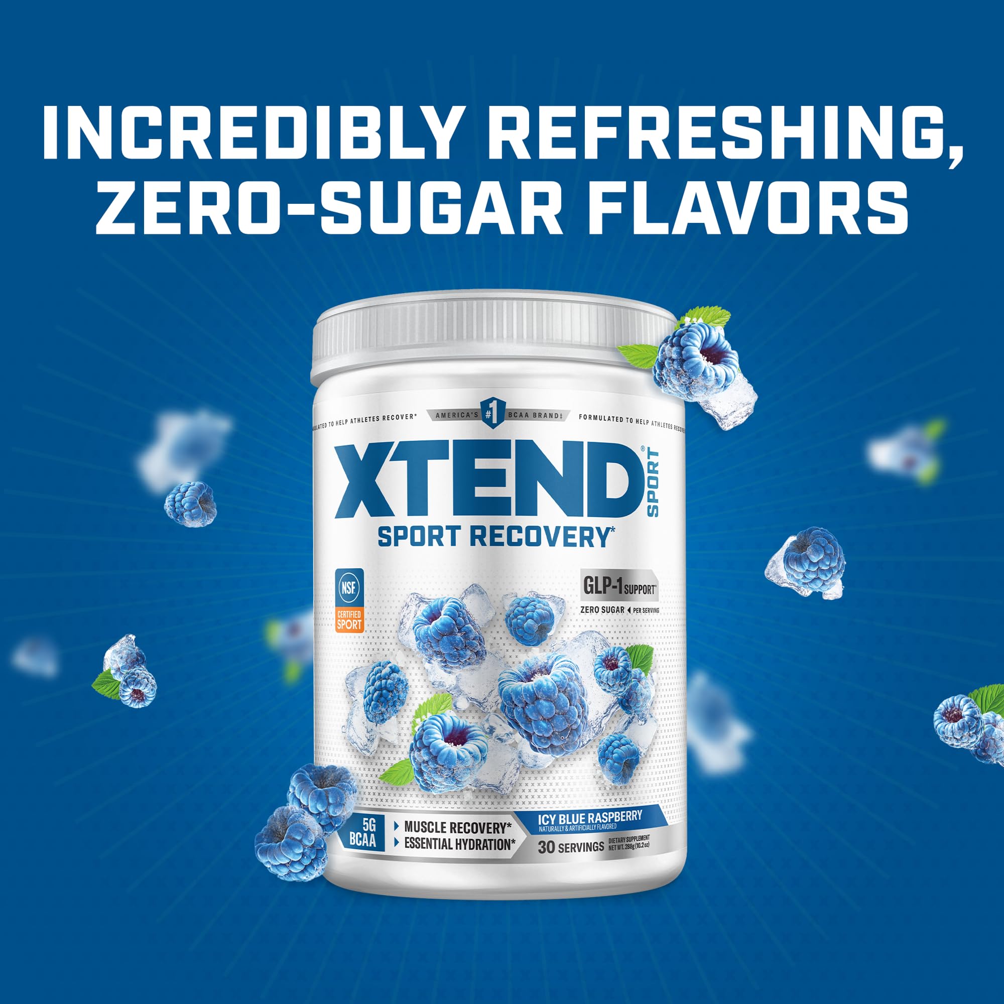 XTEND etiqueta con sello NSF Certified for Sport demostrando control de terceros