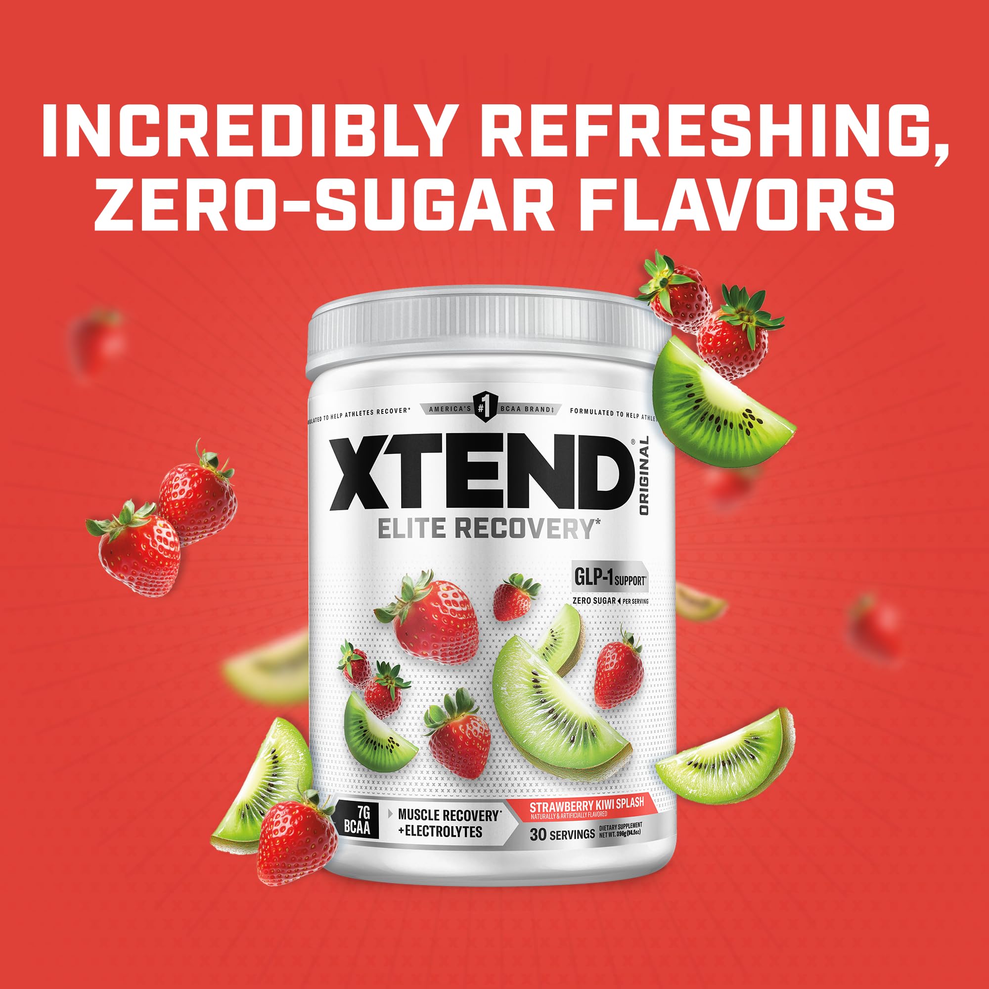 Xtend etiqueta nutricional en detalle, información de BCAA y electrolitos