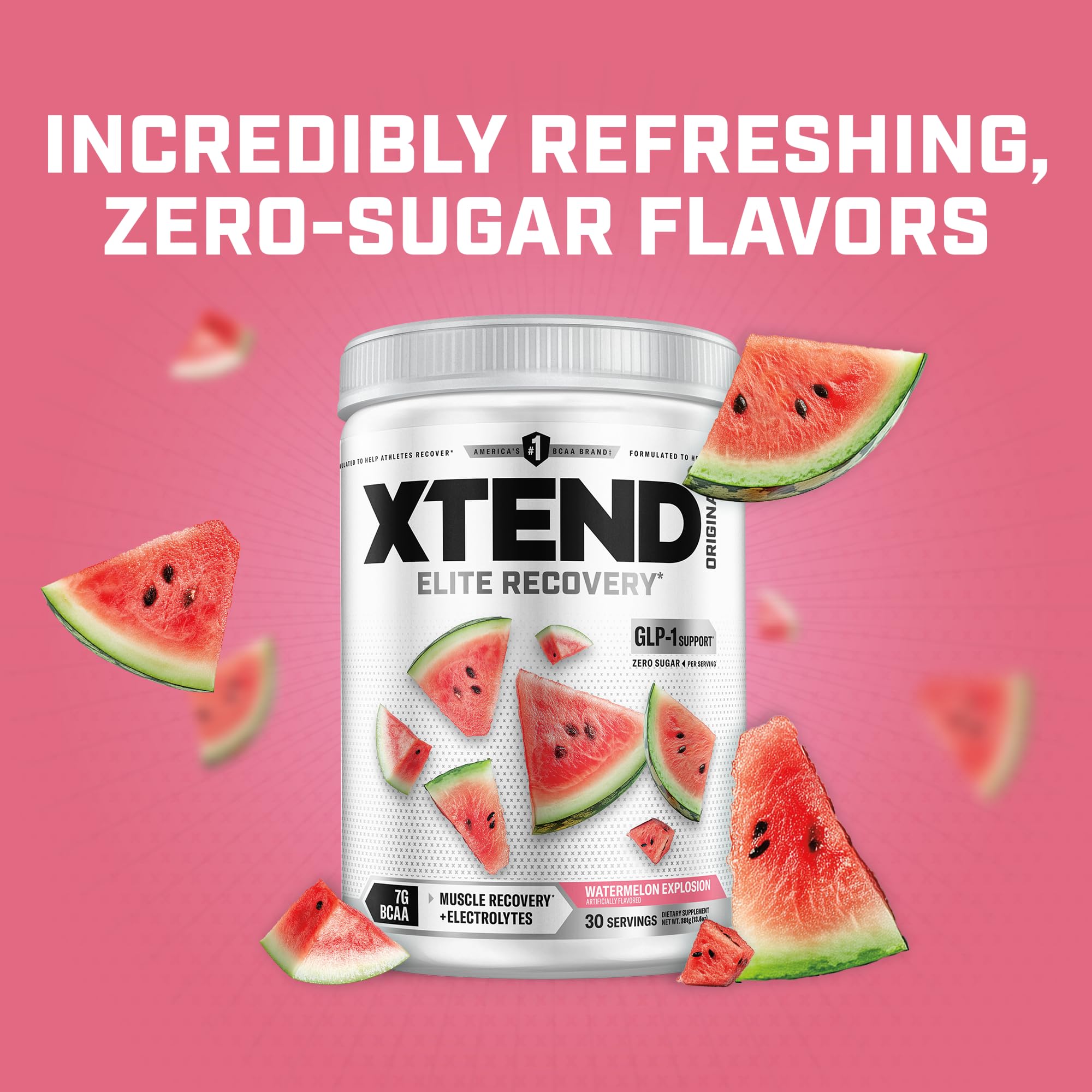 Xtend etiqueta nutricional en detalle que muestra BCAA y glutamina
