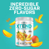 Xtend etiqueta nutricional detalle mostrando EAAs y cero azúcares