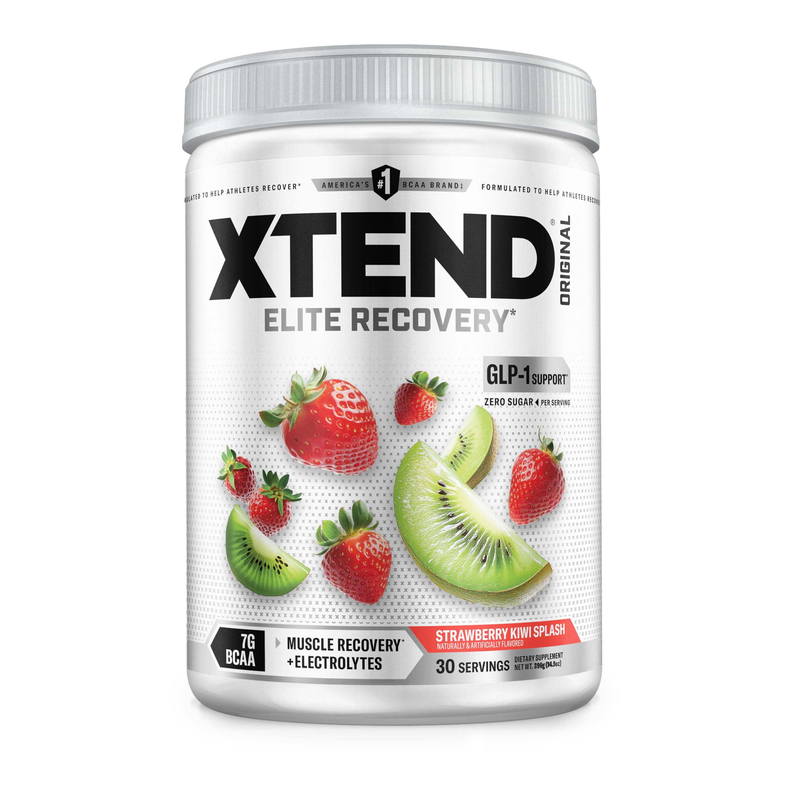 Xtend envase frontal Fresa Kiwi muestra la marca y sabor refrescante