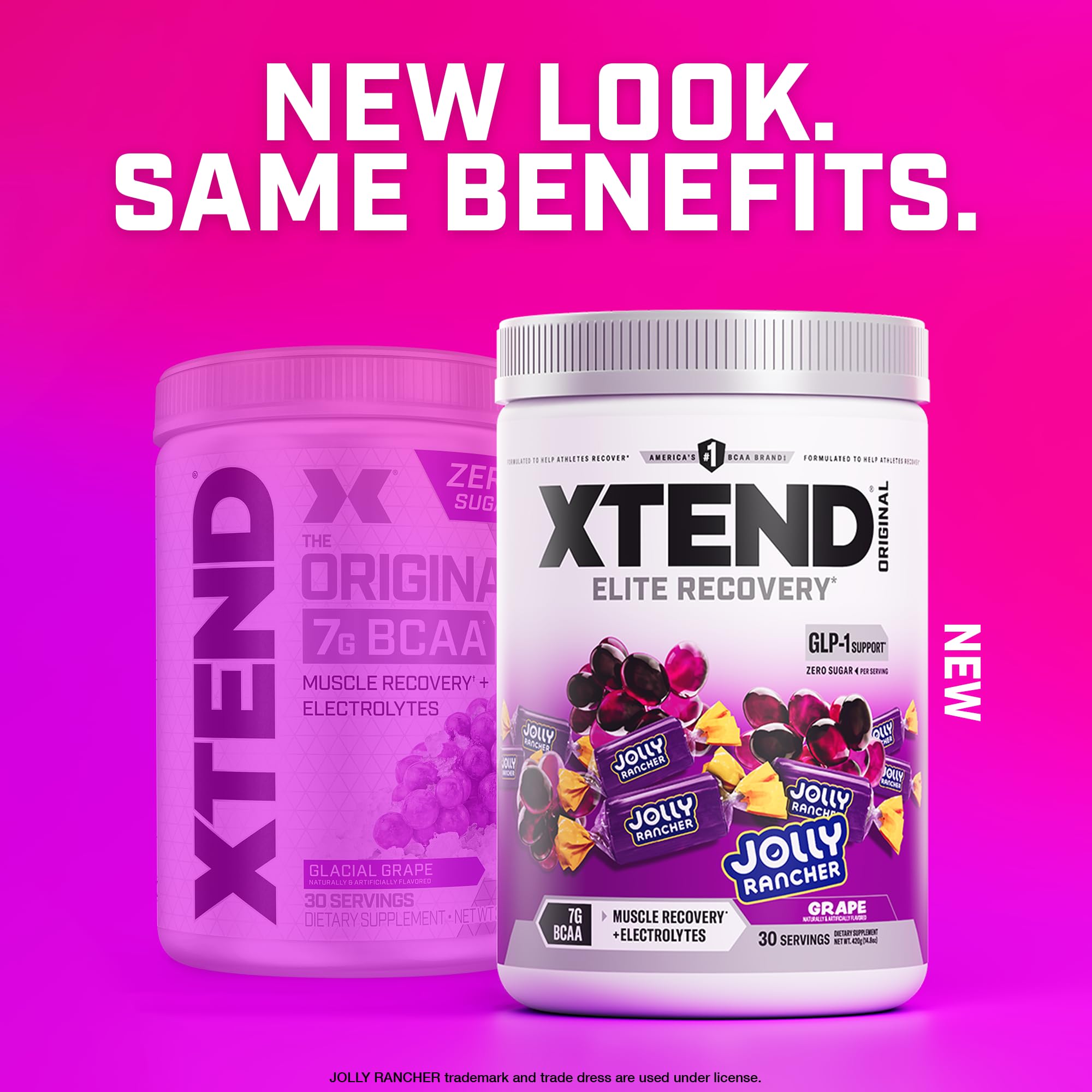 Xtend envase junto a objetos cotidianos para comparar tamaño y servicios