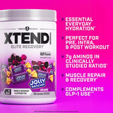 Xtend bebida preparada en vaso mostrando hidratación durante el entrenamiento