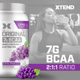 Xtend polvo cerca mostrando textura fina y fácil disolución