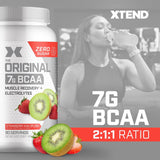Xtend vaso mezclado en uso durante ejercicio para hidratación rápida