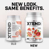 Vaso con Xtend preparado y hielo, Xtend hidrata y refresca durante el entrenamiento