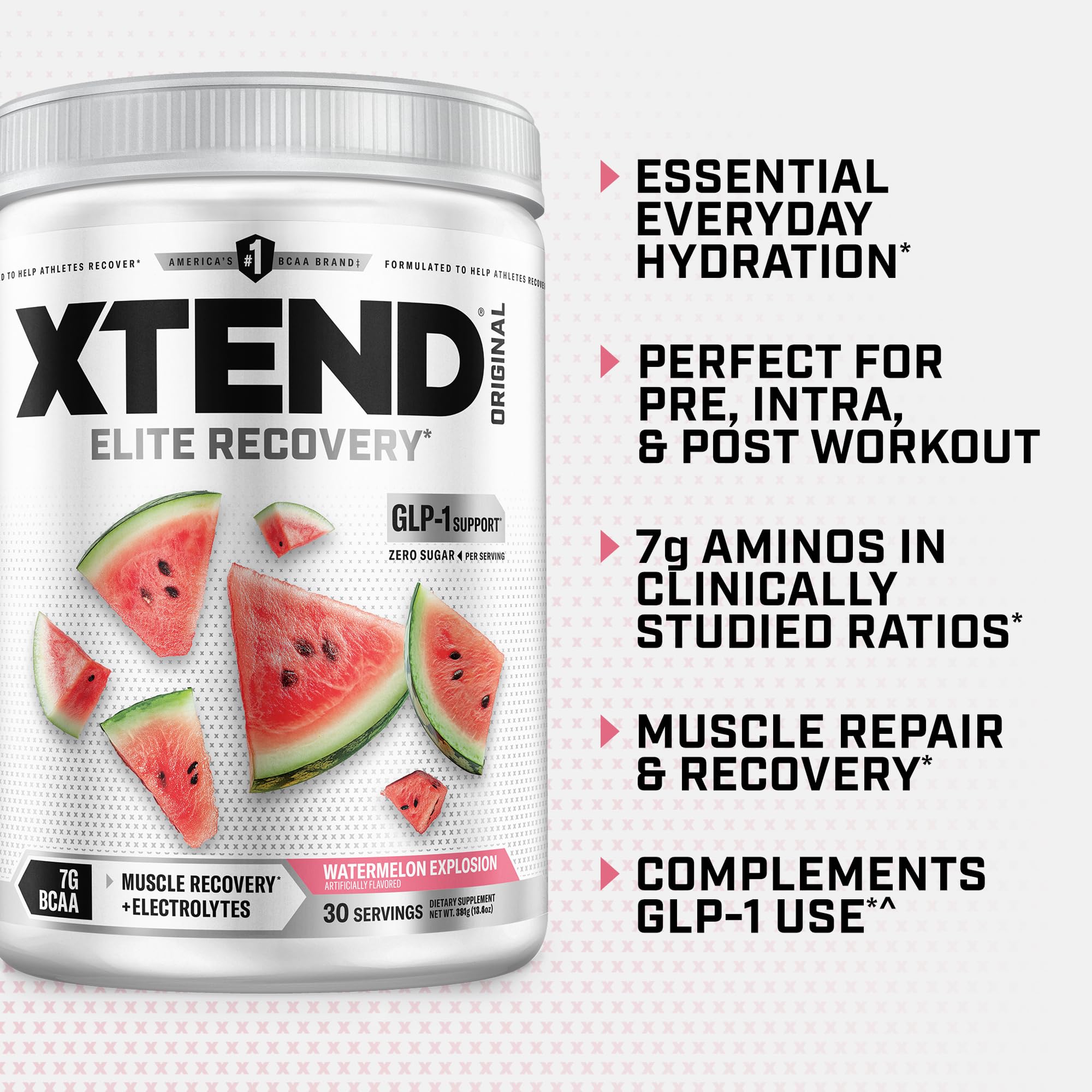 Xtend cucharilla con porción que ilustra dosis precisa por servicio