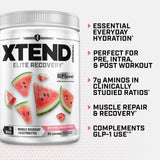 Xtend cucharilla con porción que ilustra dosis precisa por servicio