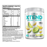 Detalle del polvo Xtend Lemon Lime textura fina fácil disolución y mezcla rápida