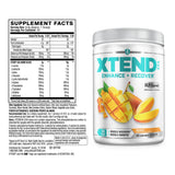 Xtend textura polvo mango primer plano, fácil disolución y sabor