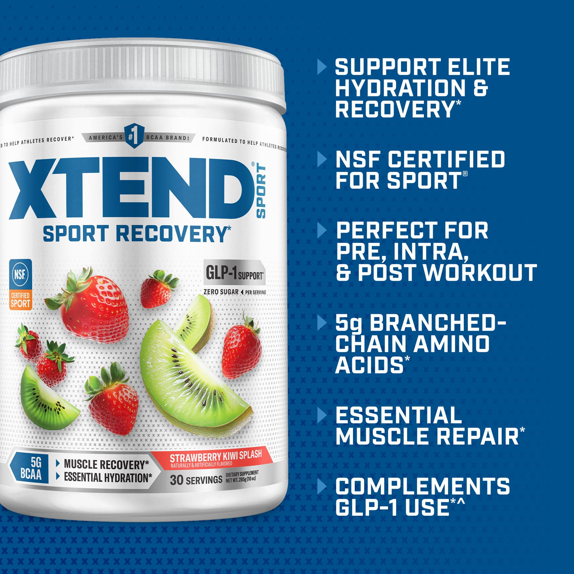 Xtend vaso mezclado en uso durante entrenamiento para reponer electrolitos
