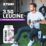 Xtend bebida mezclada en vaso lista para consumo durante entrenamiento