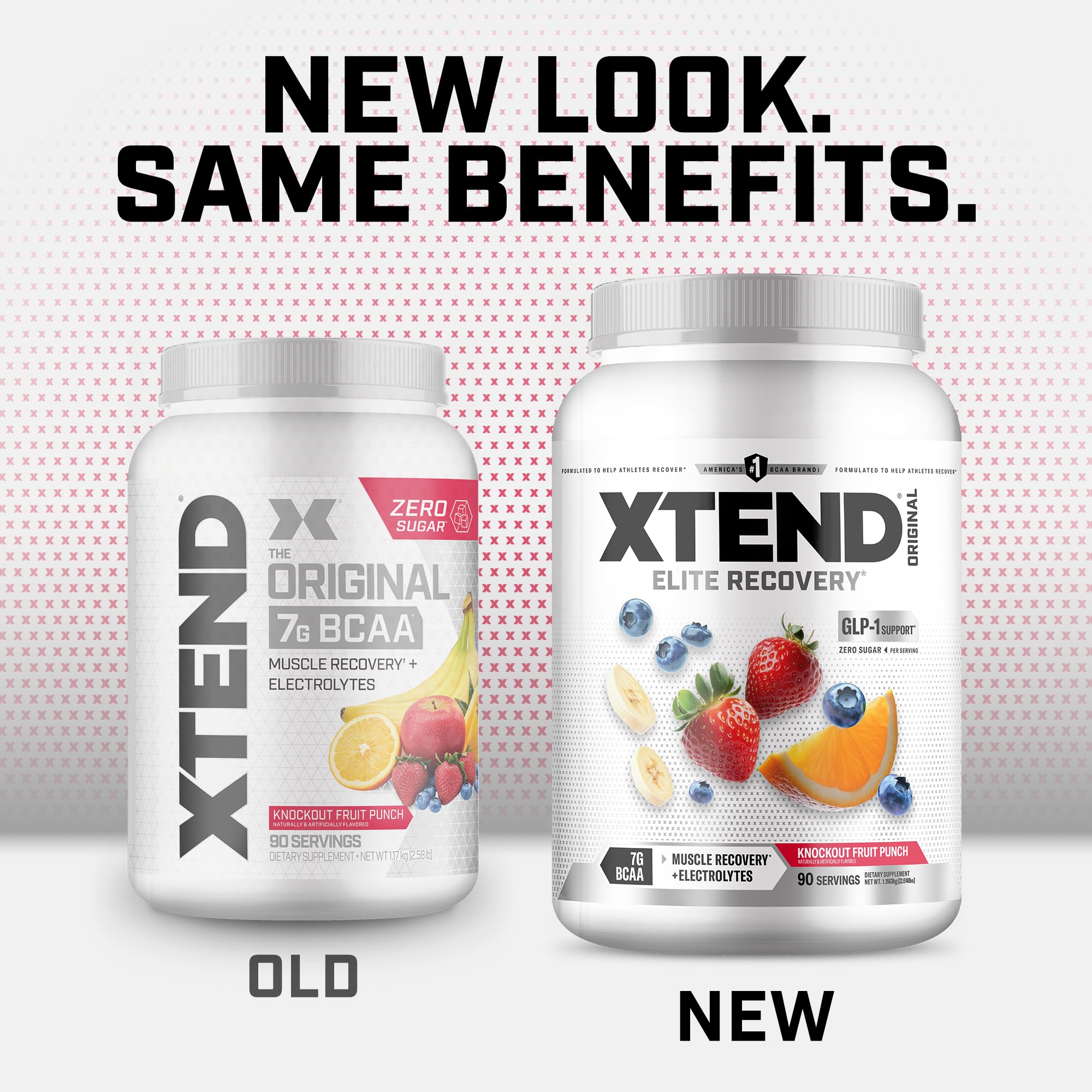 Vaso con bebida Xtend Fruit Punch en uso, hidratación durante el entrenamiento