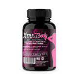 Xtra Body cápsula en primer plano destaca ingredientes y pureza