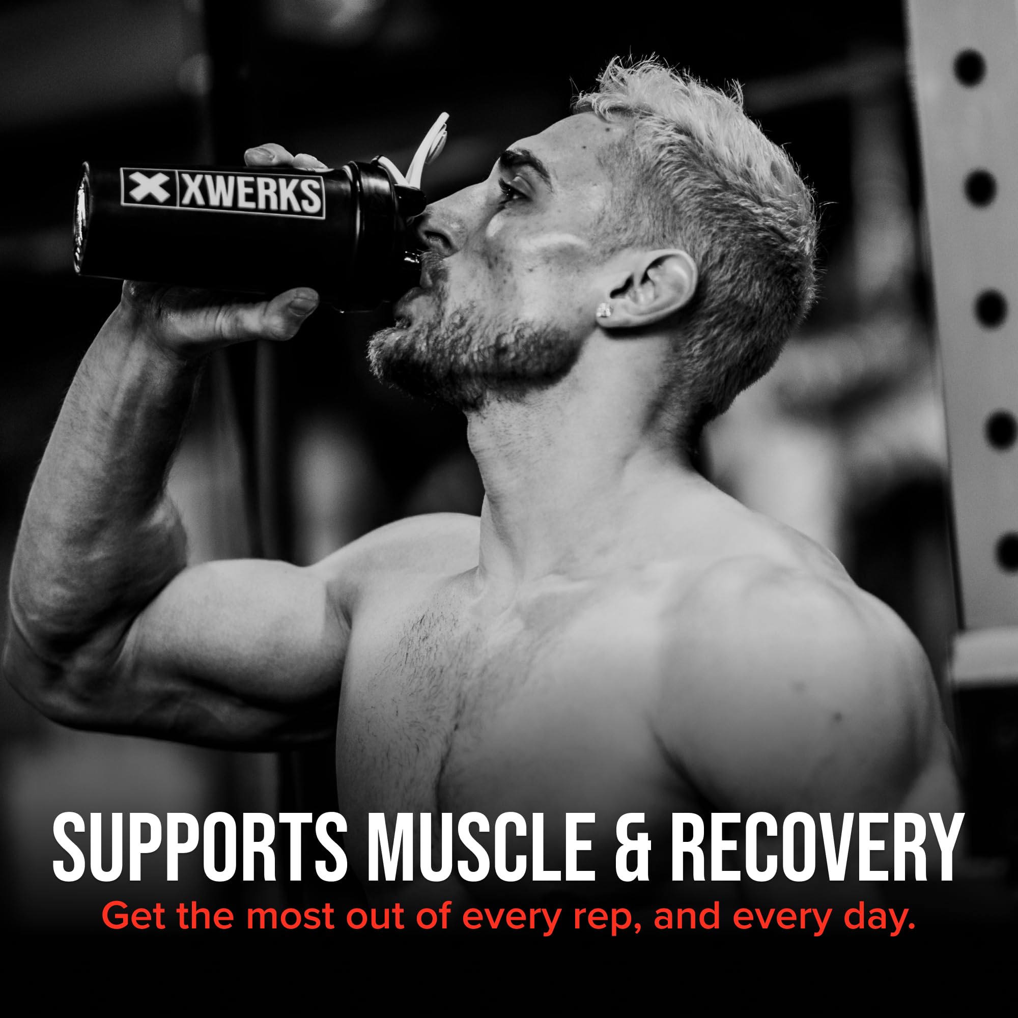 Xwerks Grow etiqueta nutricional en detalle evidenciando pureza y BCAA
