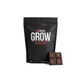 Xwerks Grow frente del empaque mostrando sabor chocolate y beneficio de proteína pura
