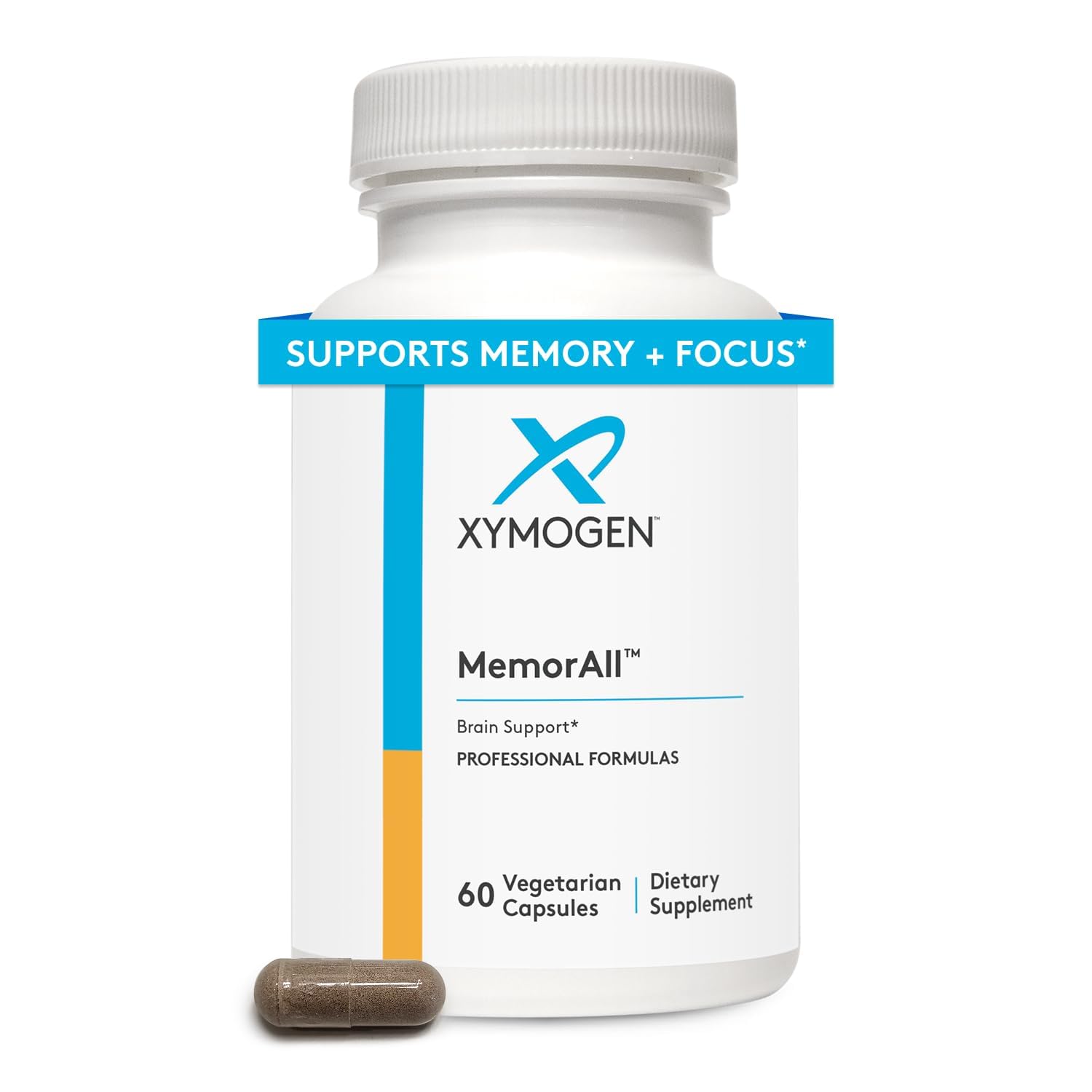 XYMOGEN ingredientes clave ginkgo y bacopa en primer plano, apoyo cognitivo