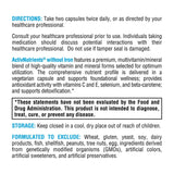 XYMOGEN etiqueta nutricional legible con lista de ingredientes limpia