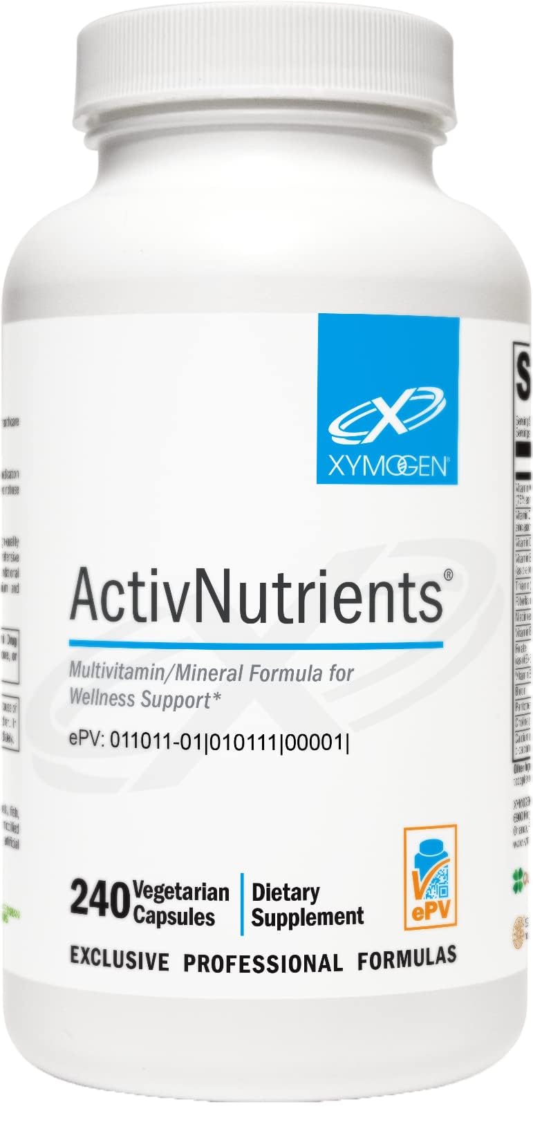 XYMOGEN frente del empaque mostrando dosis y beneficio de soporte diario