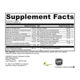 XYMOGEN etiqueta de ingredientes resaltando vitaminas y rhodiola