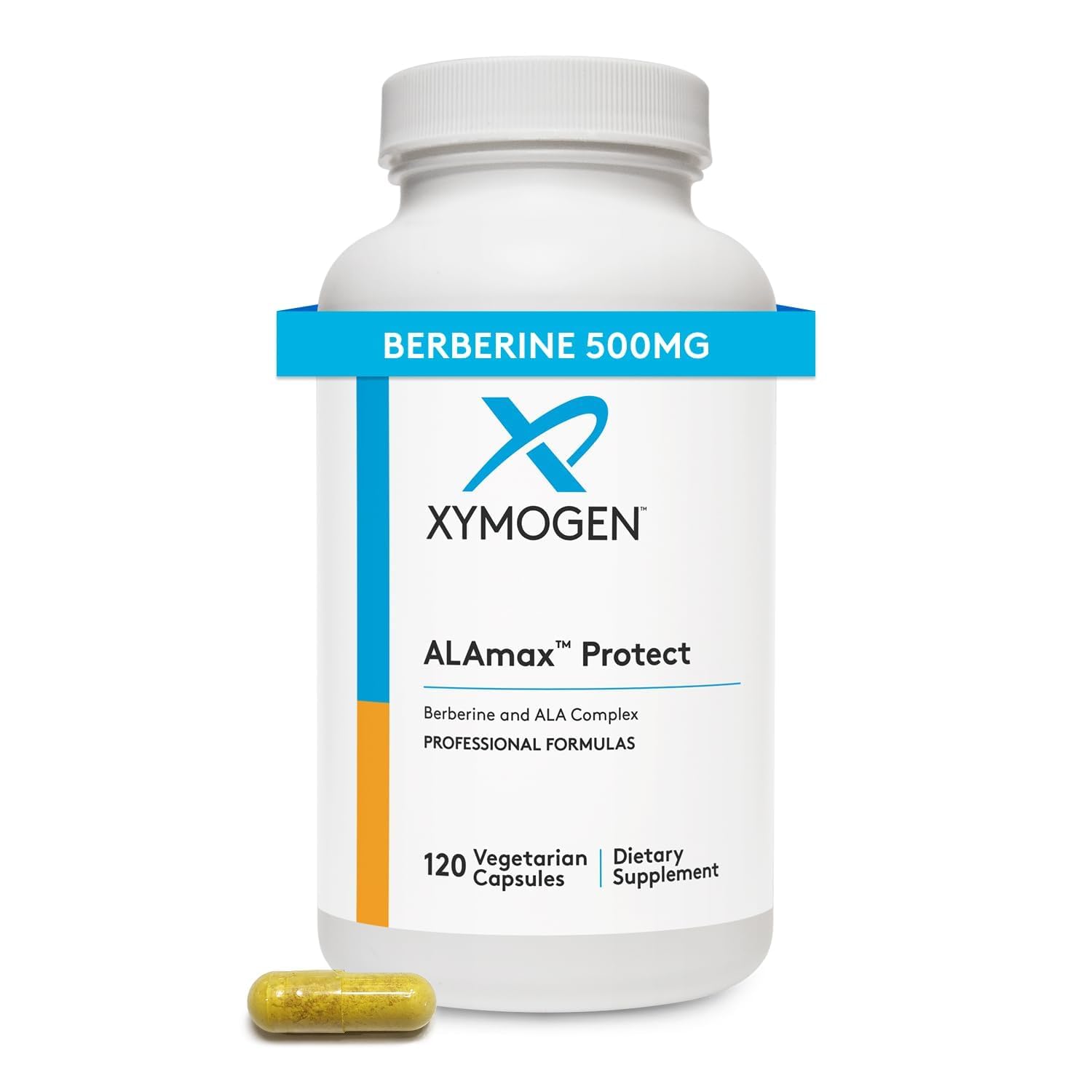 XYMOGEN frasco frontal mostrando etiqueta clara y beneficio metabólico