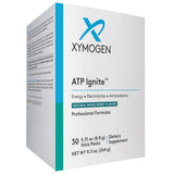 XYMOGEN envase frontal ATP Ignite sabor mixed berry y beneficio de energía sostenida